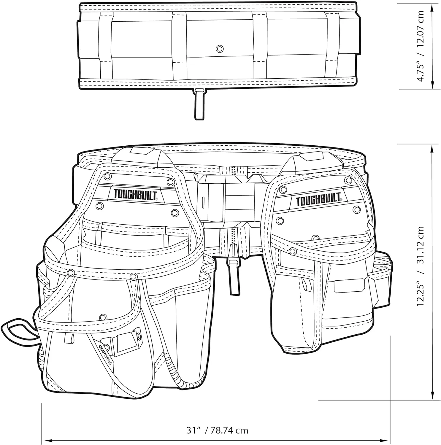 3-Piece Handyman Tool Belt Set