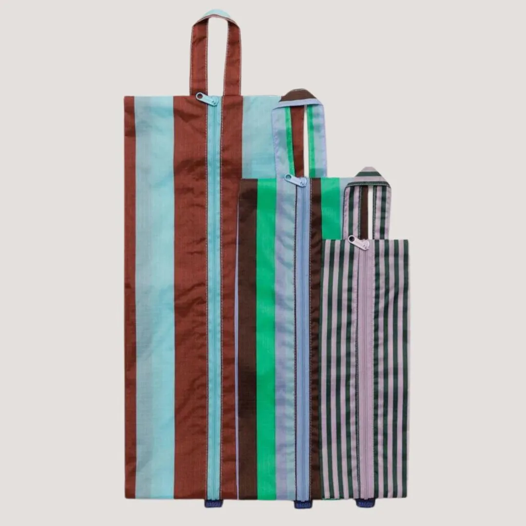 3D Travel Zip Set (Vacation Stripe Mix)