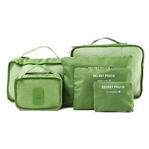 6 Piece Packing Cubes Travel Luggage Organisers