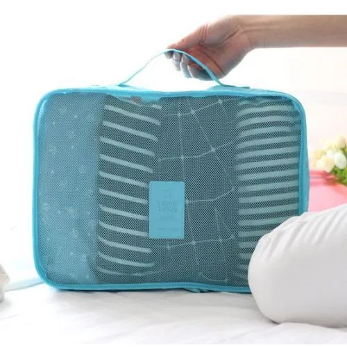 6 Piece Packing Cubes Travel Luggage Organisers