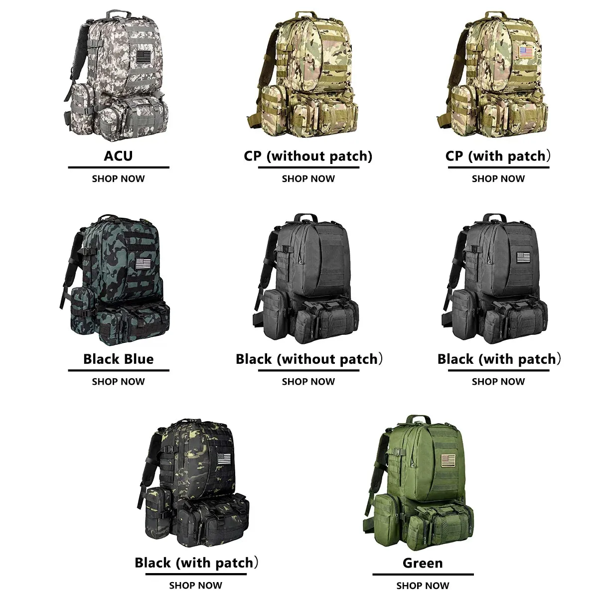 60L Camping Hiking Backpack, Large Multifunction Outdoor Backpack