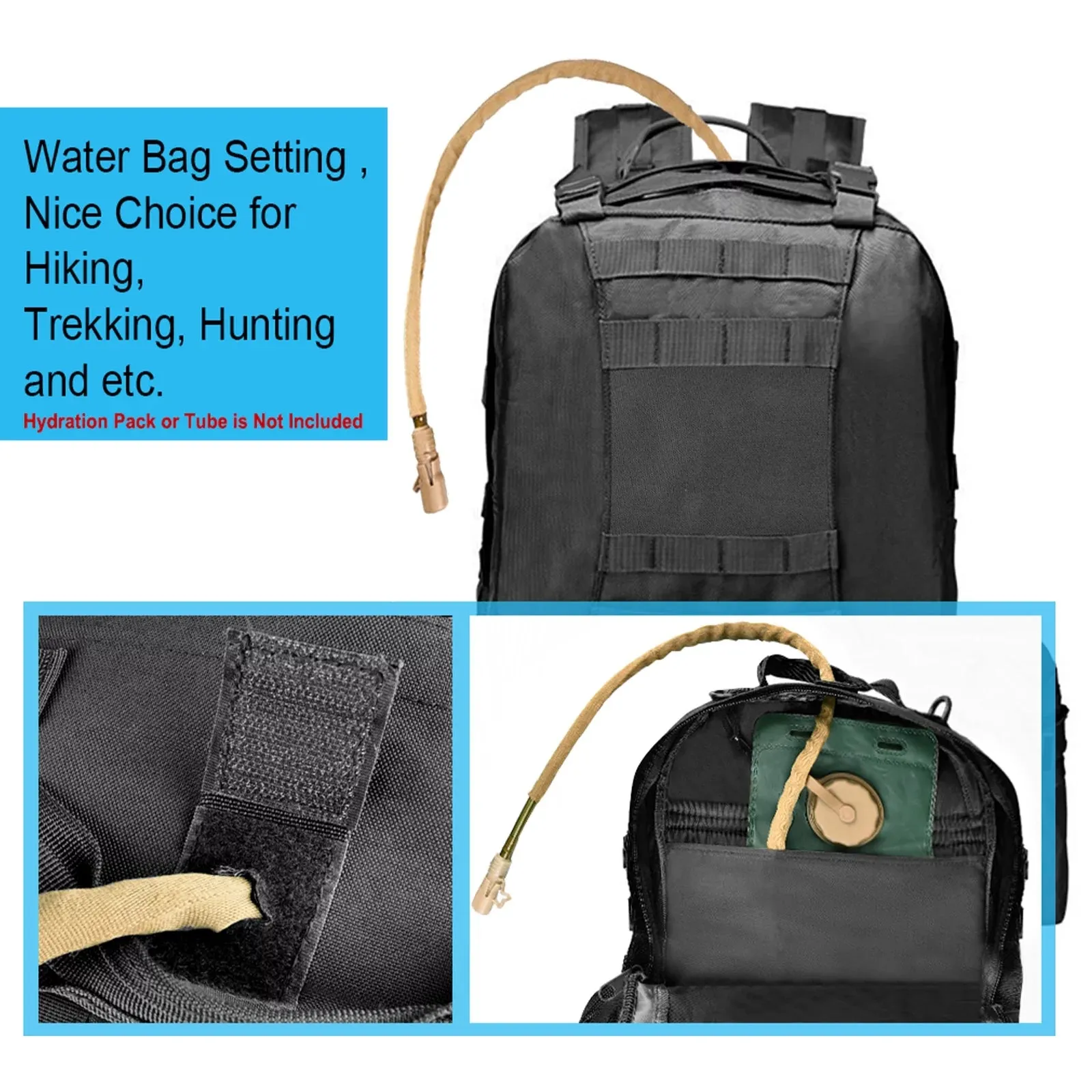 60L Camping Hiking Backpack, Large Multifunction Outdoor Backpack