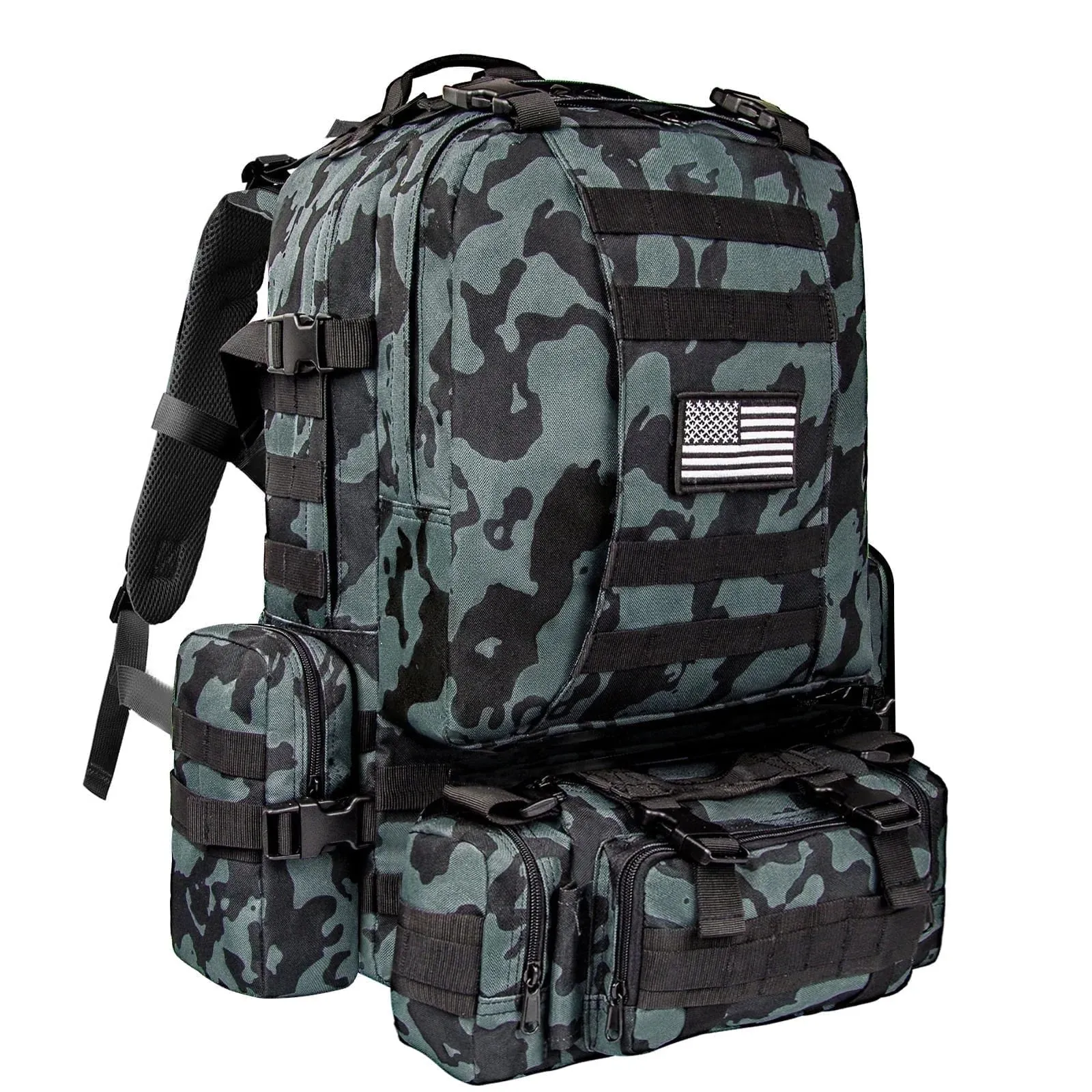 60L Camping Hiking Backpack, Large Multifunction Outdoor Backpack