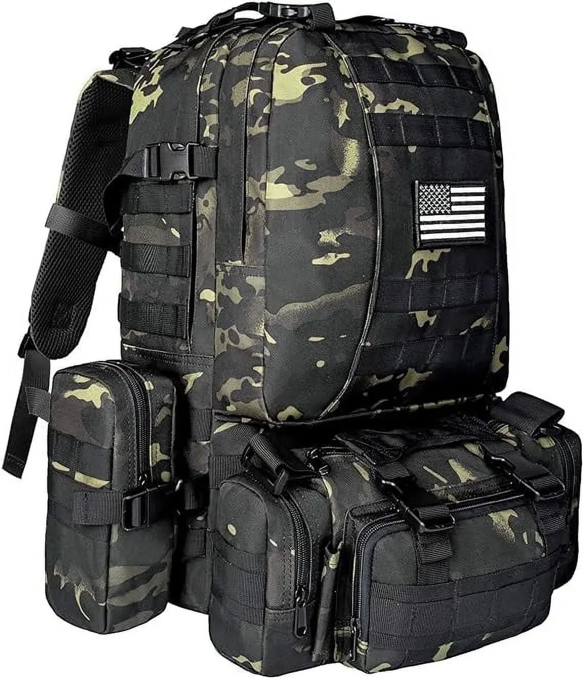 60L Camping Hiking Backpack, Large Multifunction Outdoor Backpack