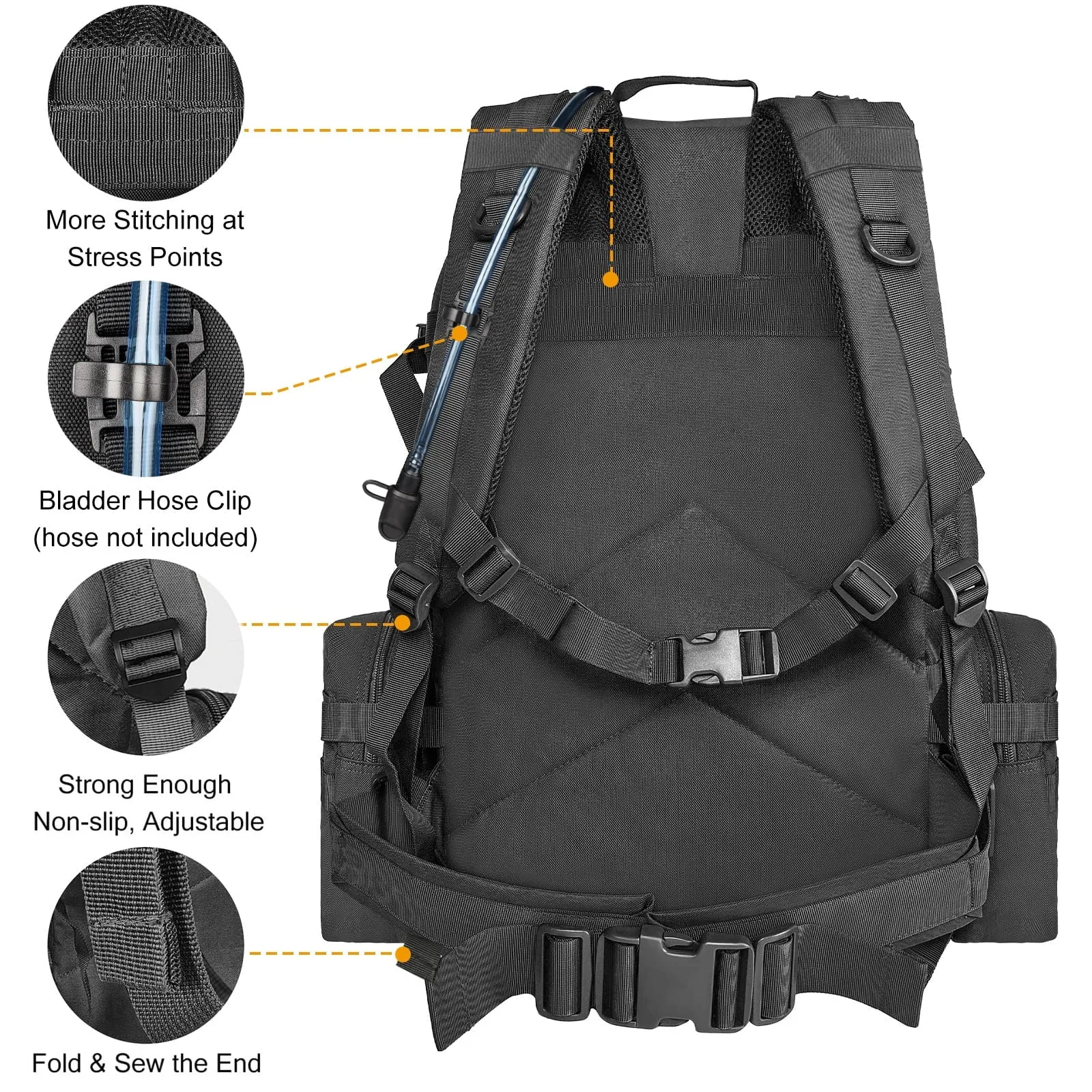 60L Camping Hiking Backpack, Large Multifunction Outdoor Backpack