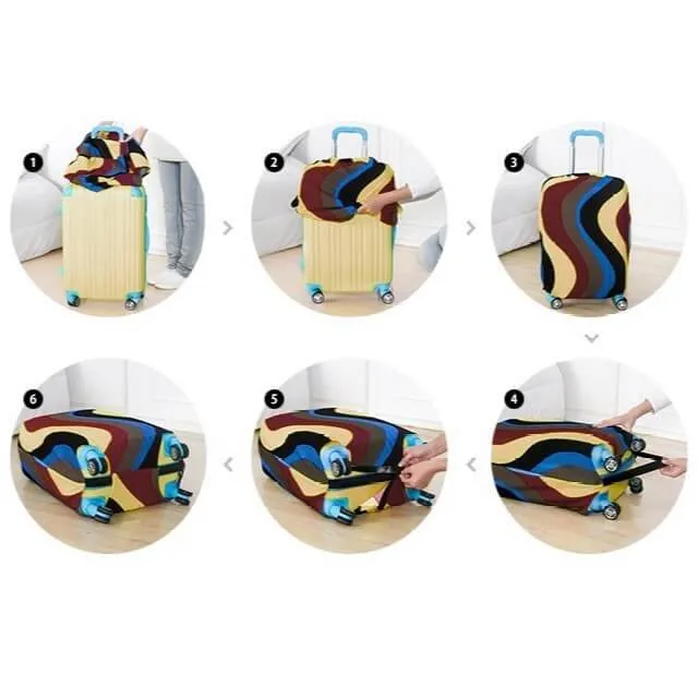 Acrylic Paint Colors | Standard Design | Luggage Suitcase Protective Cover