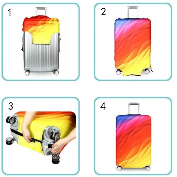 Acrylic Paint Colors | Standard Design | Luggage Suitcase Protective Cover