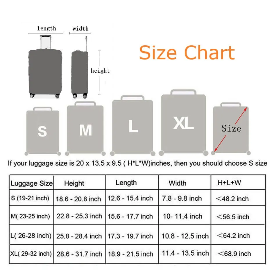 Acrylic Paint Colors | Standard Design | Luggage Suitcase Protective Cover