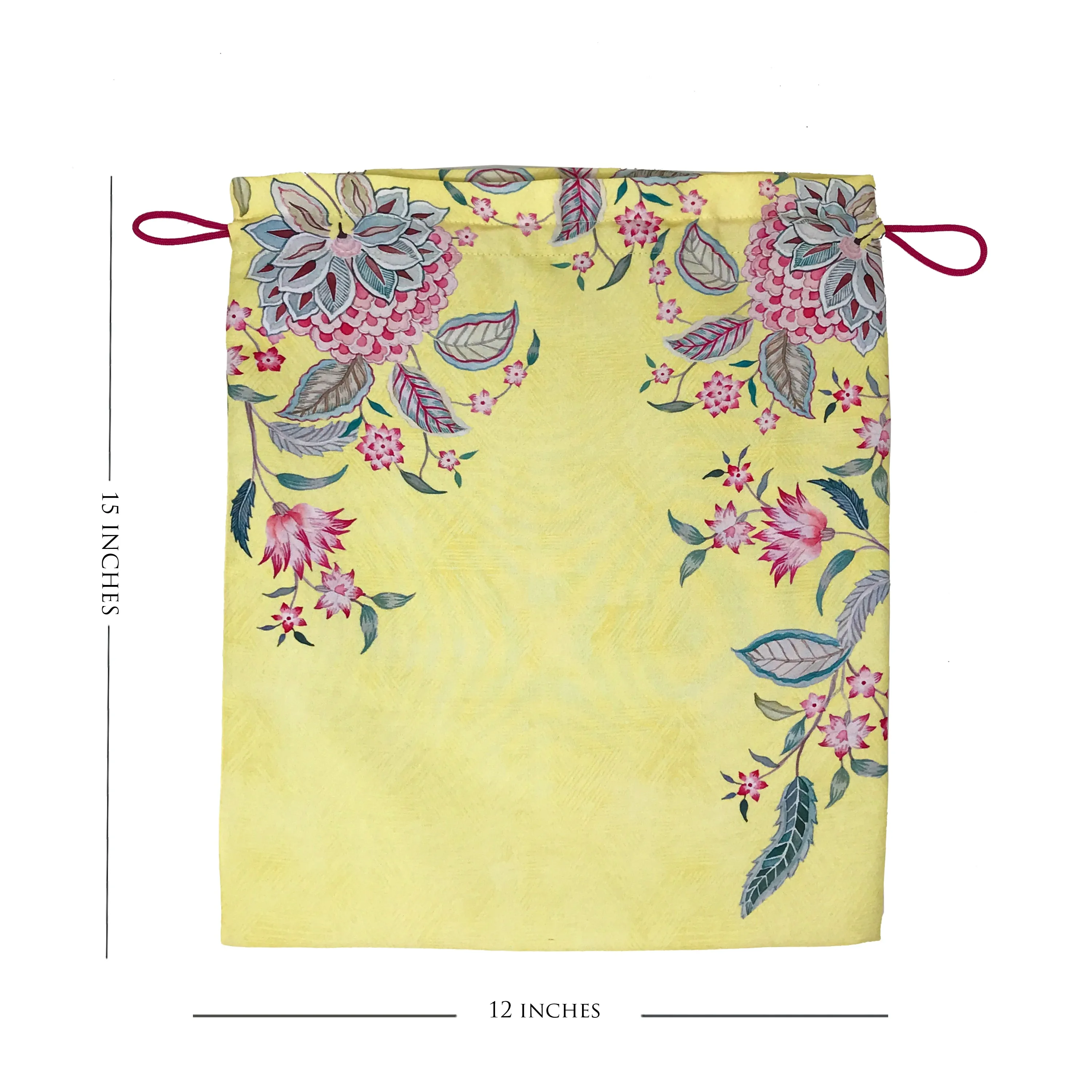 Aster Blooms Drawstring Pouches