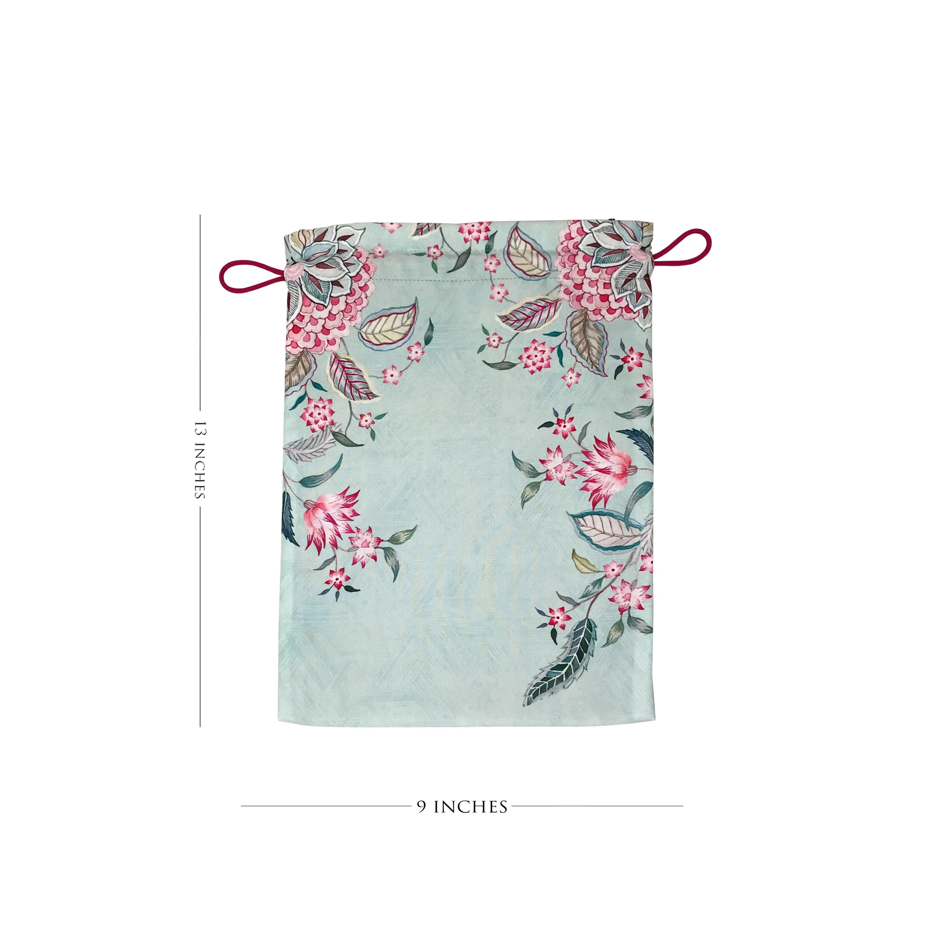 Aster Blooms Drawstring Pouches