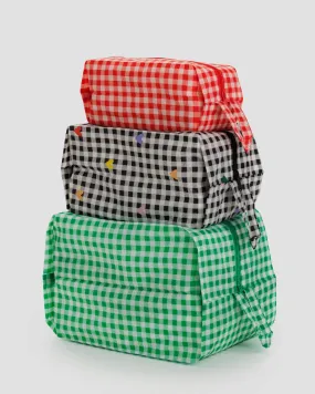 BAGGU 3D Zip Set | Gingham