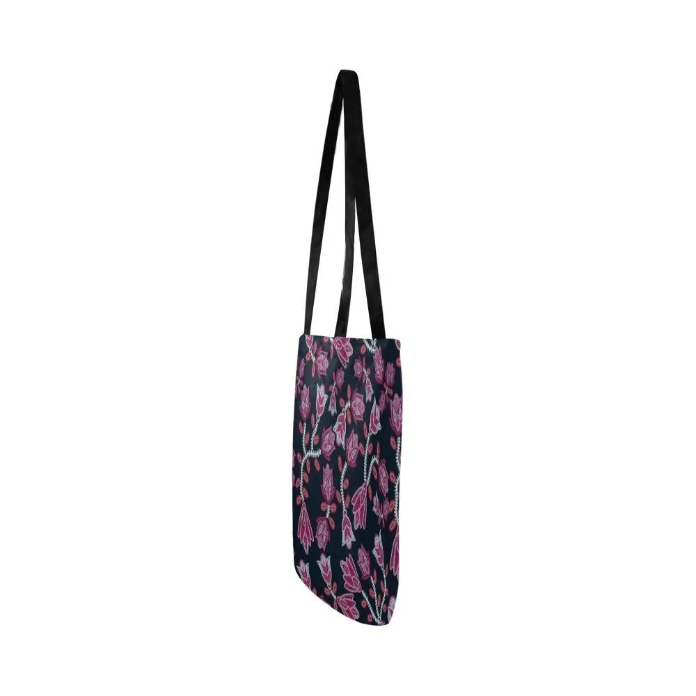 Beaded Pink Reusable Shopping Bag
