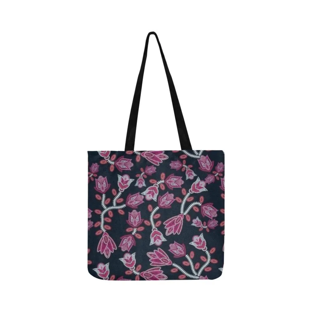 Beaded Pink Reusable Shopping Bag