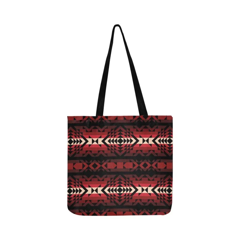 Black Rose Reusable Shopping Bag