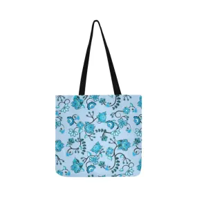 Blue Floral Amour Reusable Shopping Bag