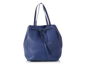 Céline Medium Blue Cabas Phantom with Belt