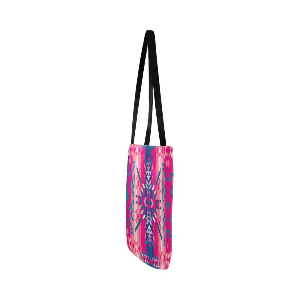 Desert Geo Blue Reusable Shopping Bag