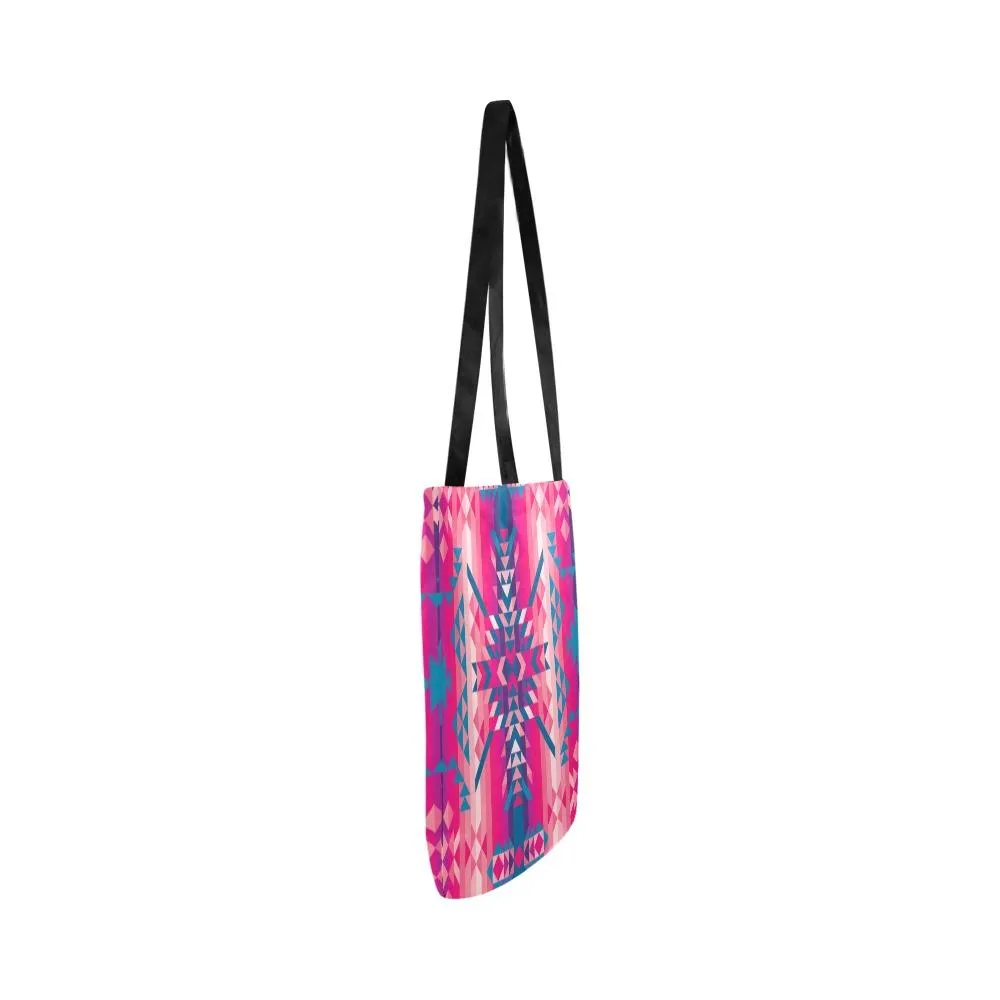 Desert Geo Blue Reusable Shopping Bag