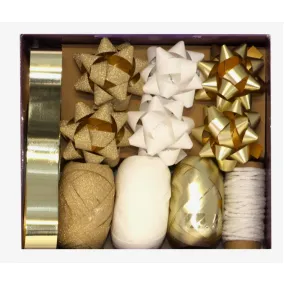 Design by Violet Gold Bow & Ribbon Set
