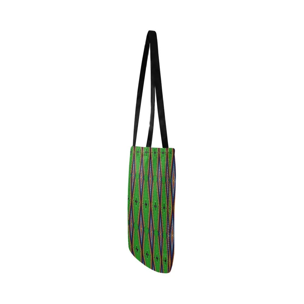 Diamond in the Bluff Lime Reusable Shopping Bag