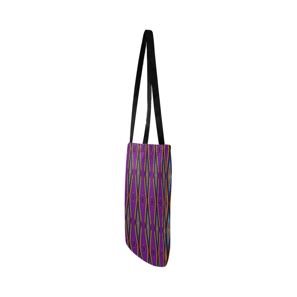 Diamond in the Bluff Purple Reusable Shopping Bag