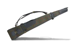 Double Gun Slip in Safari Plaid - Sheepskin Lined in Dark Brown