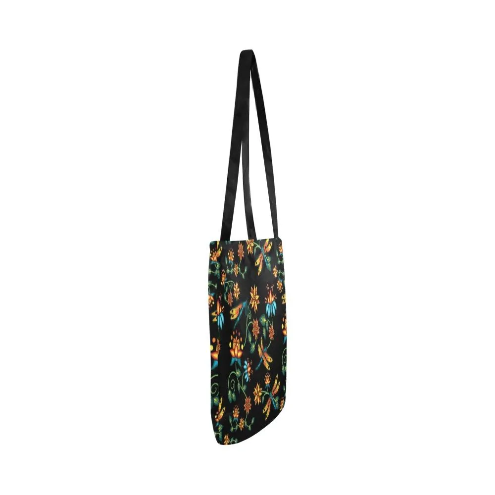 Dragon Lily Noir Reusable Shopping Bag