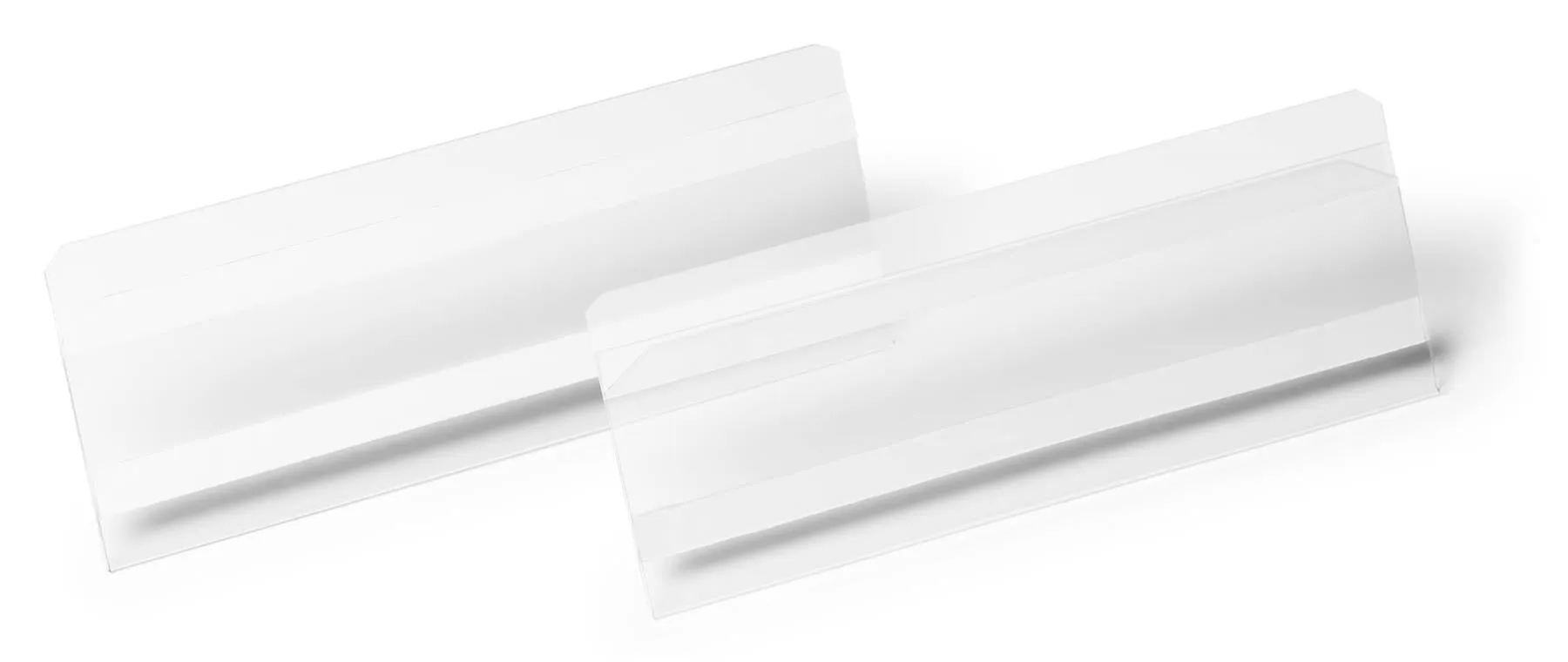 Durable Self Adhesive Ticket Label Holder Document Pocket | 10 Pack | 210 x 74mm