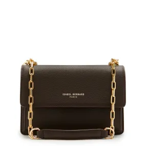Femme Forte Valerie brown calfskin leather shoulder bag