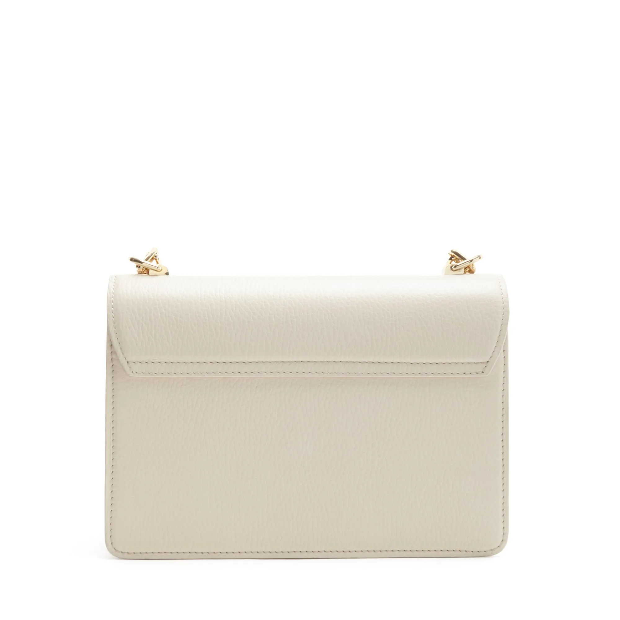 Femme Forte Valerie cream calfskin leather shoulder bag