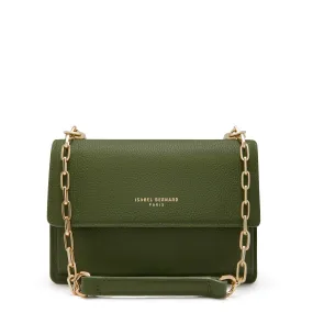 Femme Forte Valerie green calfskin leather shoulder bag