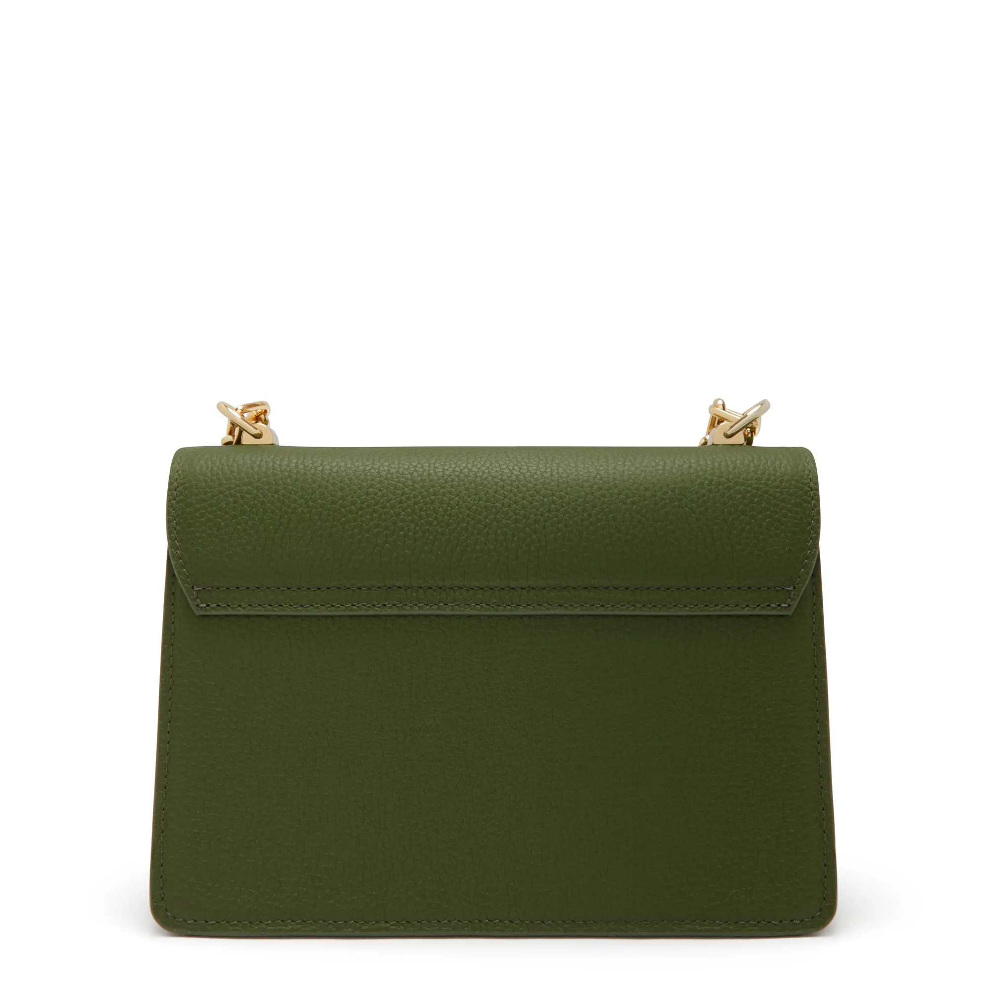 Femme Forte Valerie green calfskin leather shoulder bag