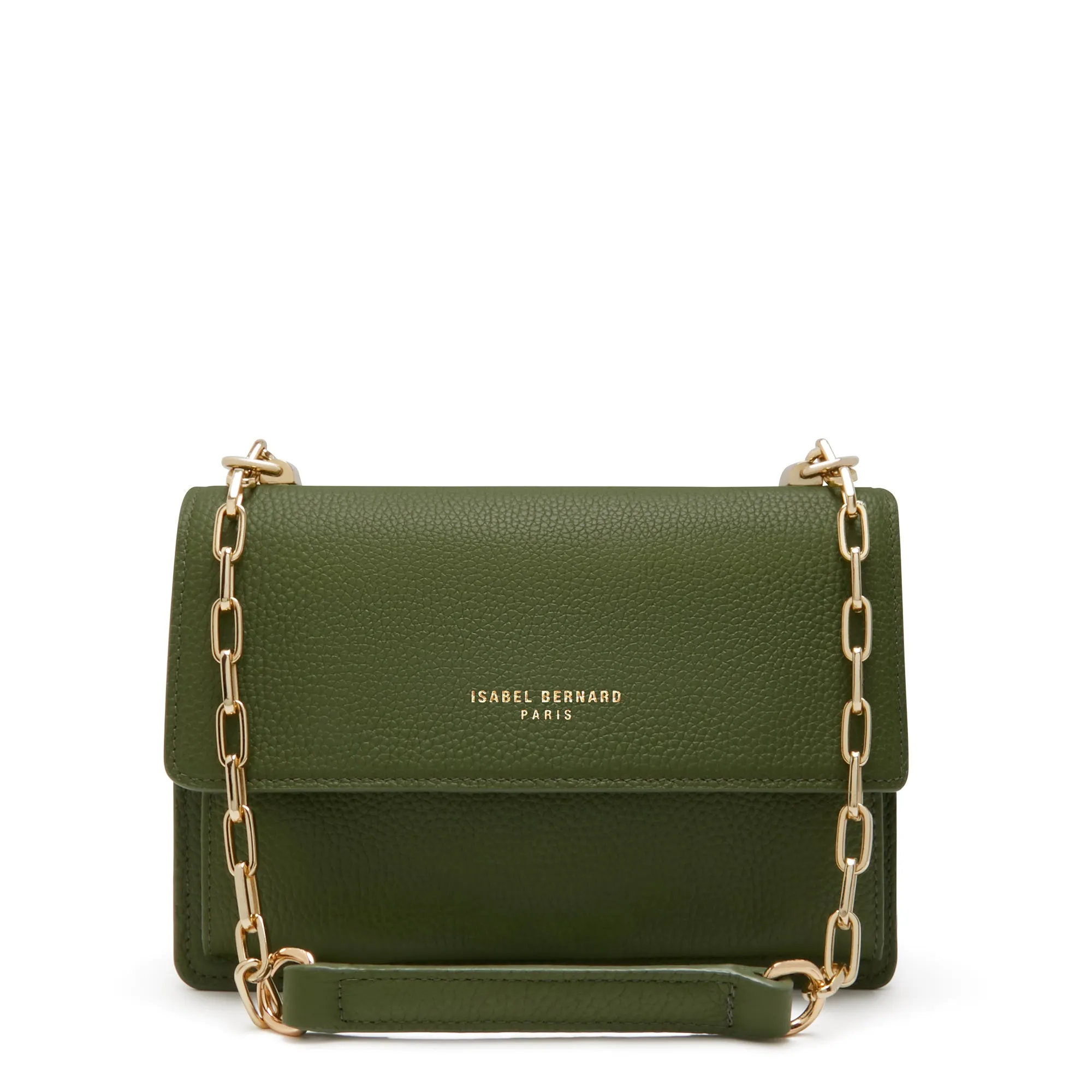 Femme Forte Valerie green calfskin leather shoulder bag