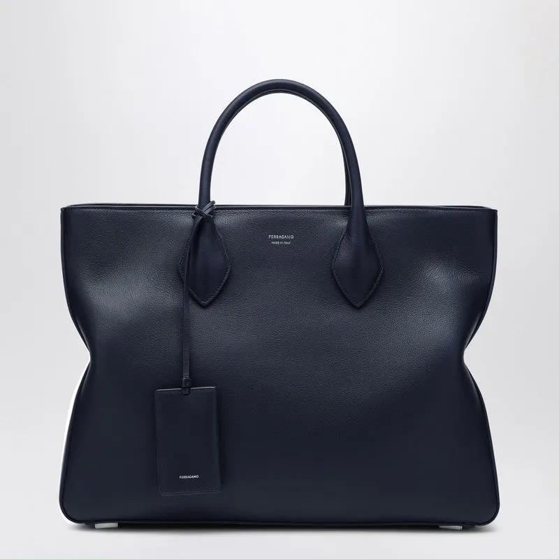 Ferragamo Large Calfskin Tote Bag Men