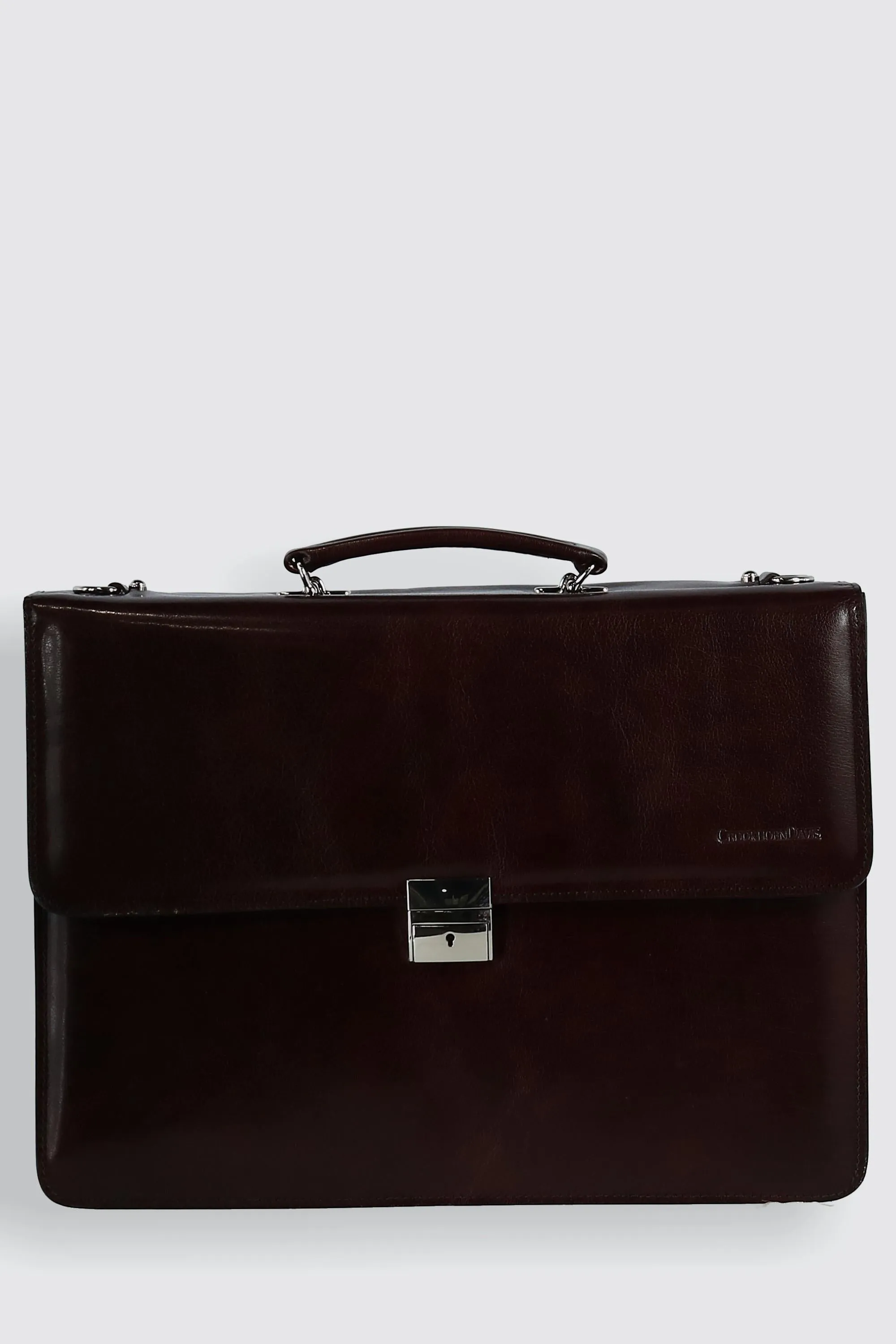 Hand Stained Vegetable Tanned Italian Leather Briefcase
