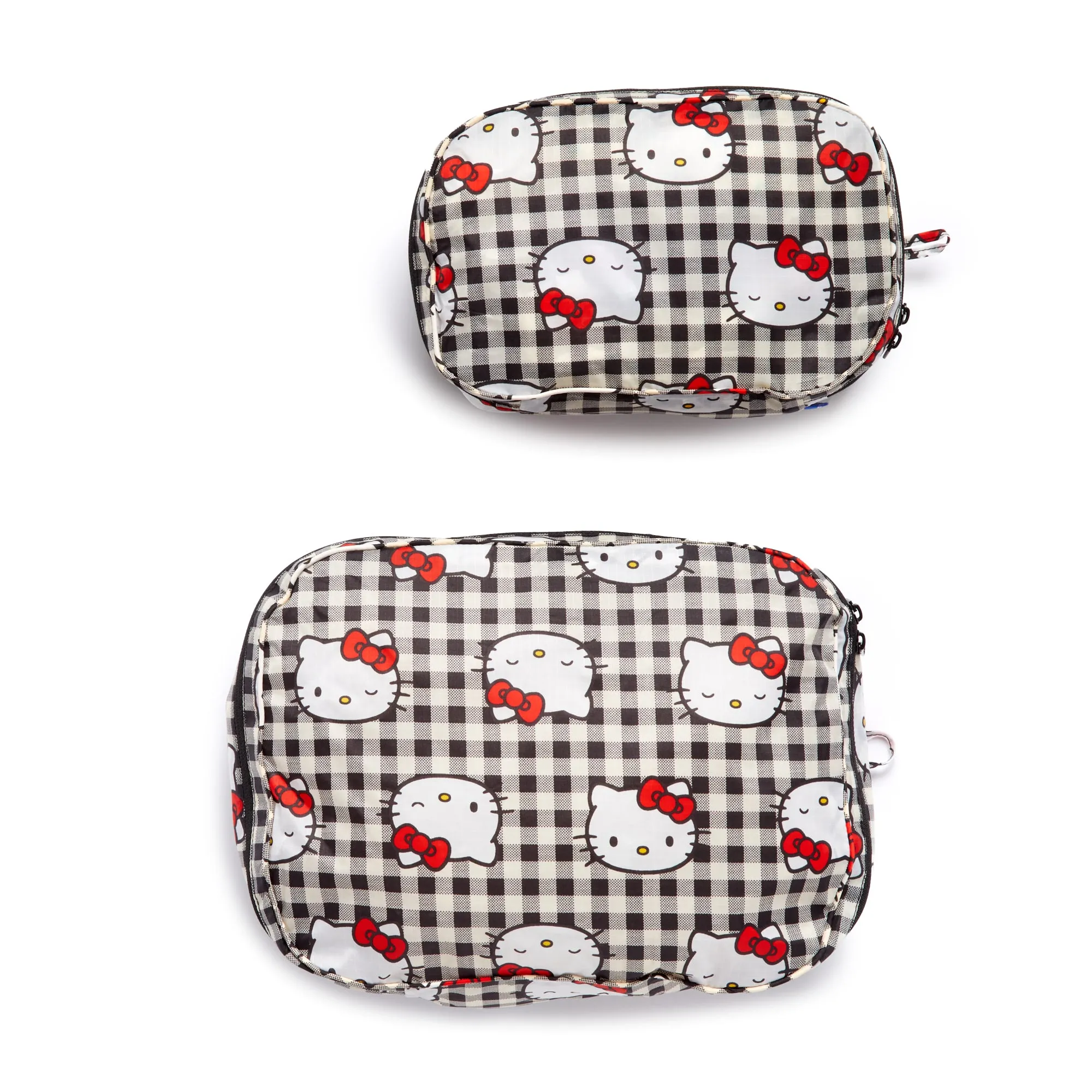 Hello Kitty x Baggu 50th Anniversary Packing Cube Set (Black Gingham)