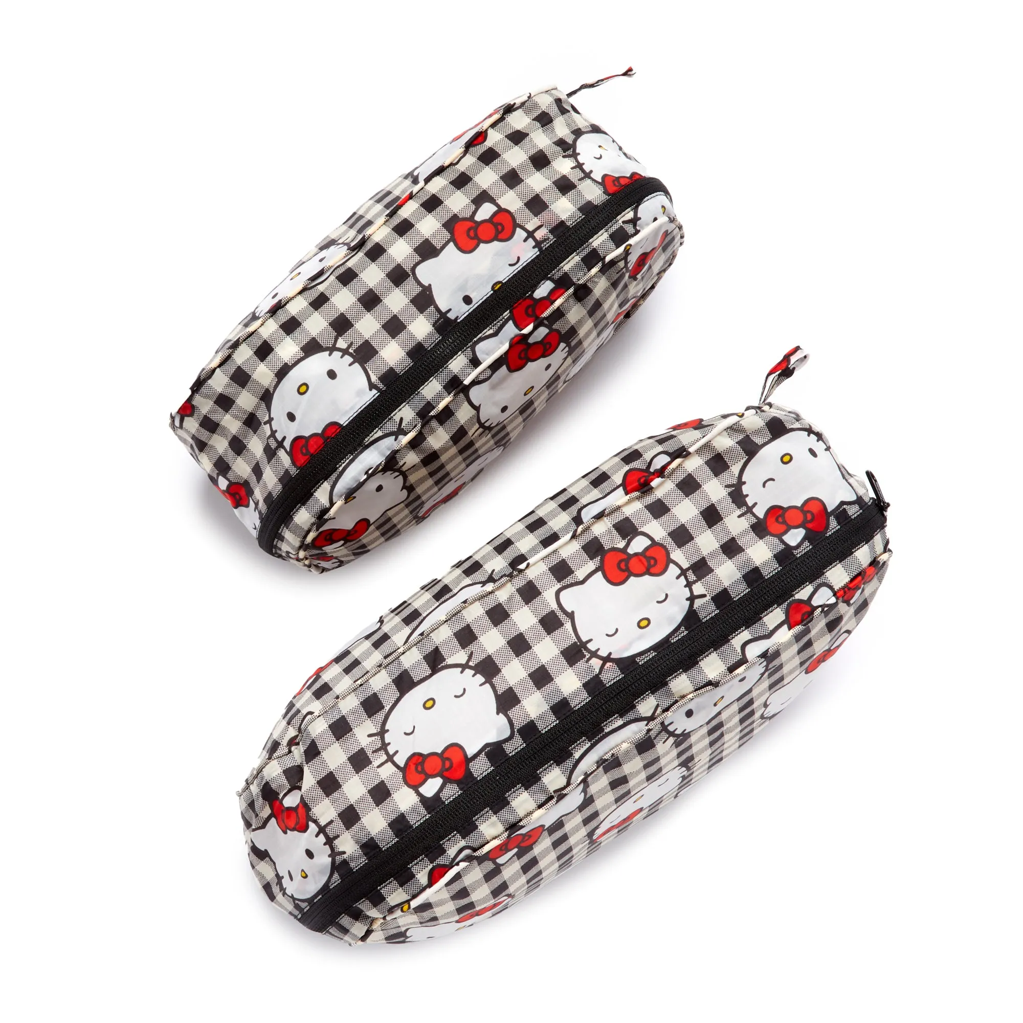 Hello Kitty x Baggu 50th Anniversary Packing Cube Set (Black Gingham)
