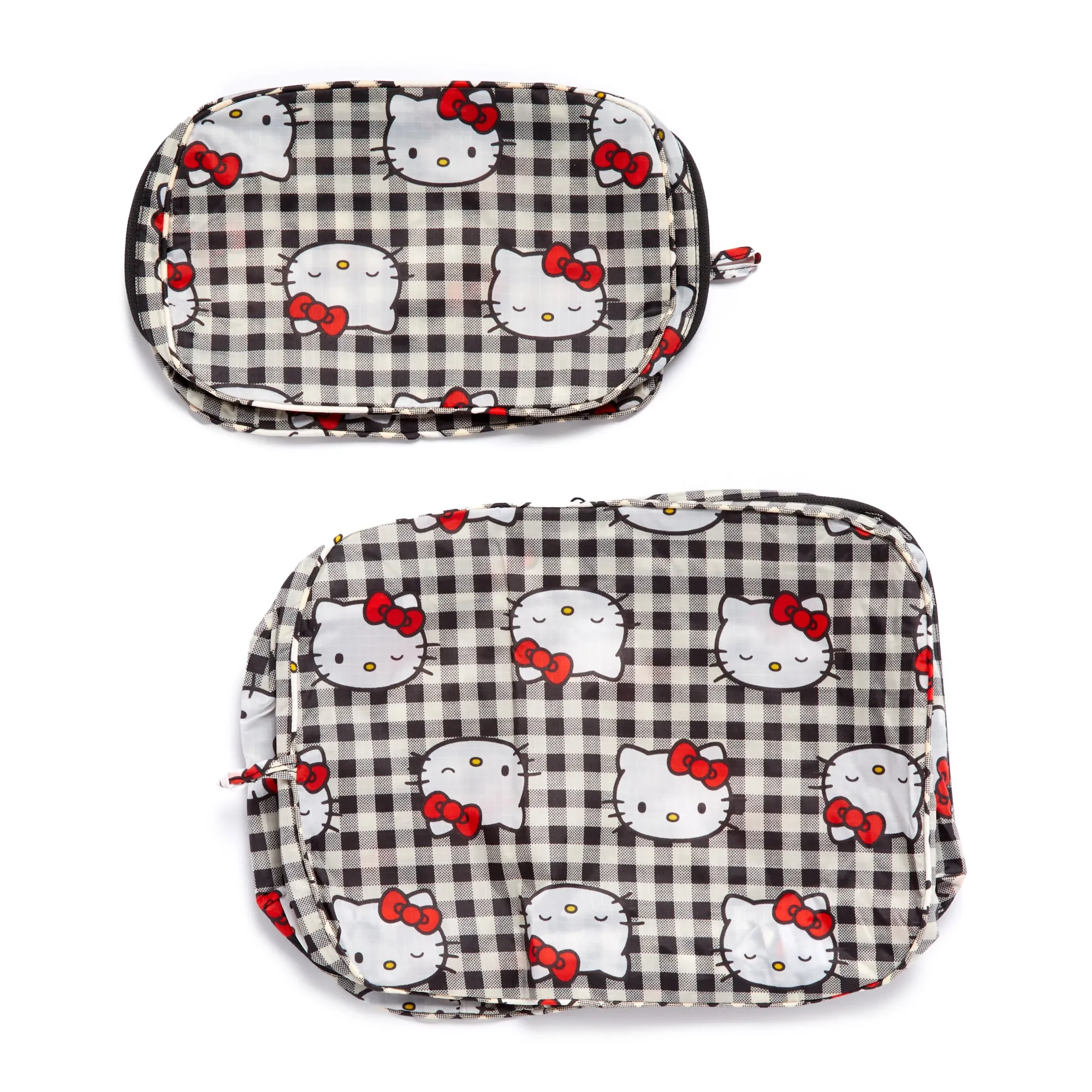 Hello Kitty x Baggu 50th Anniversary Packing Cube Set (Black Gingham)