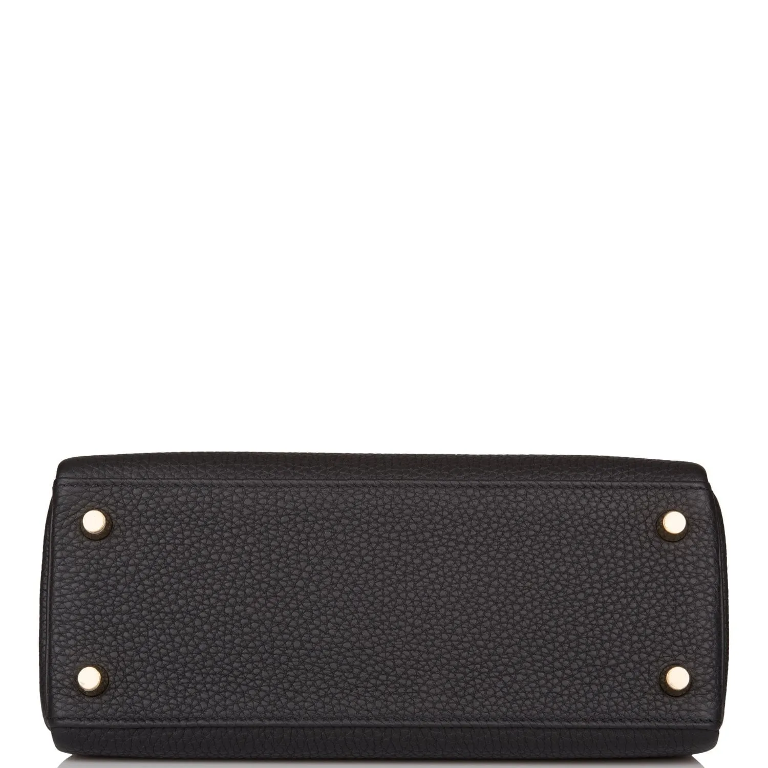 Hermes Kelly Retourne 25 Black Togo Gold Hardware