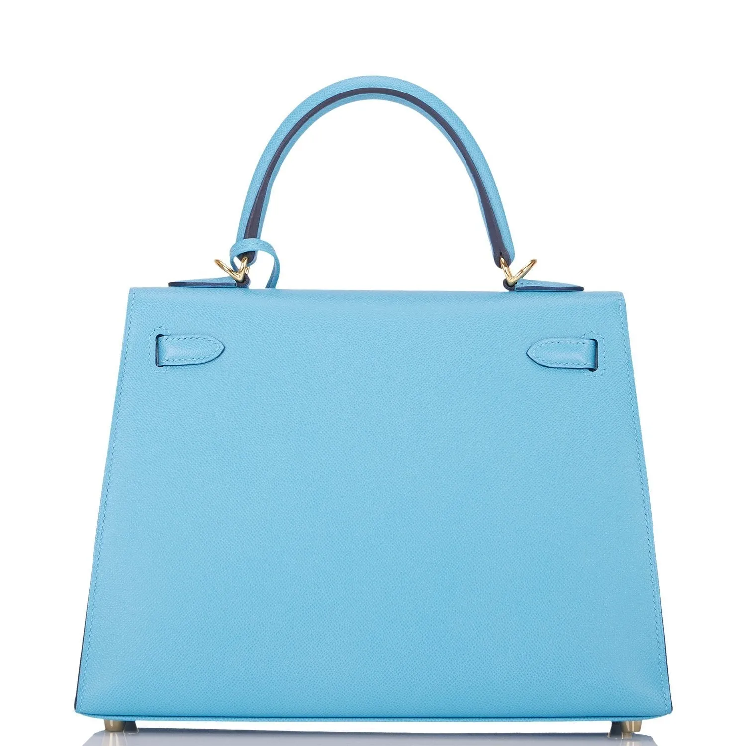 Hermes Kelly Sellier 25 Bleu du Nord Epsom Gold Hardware