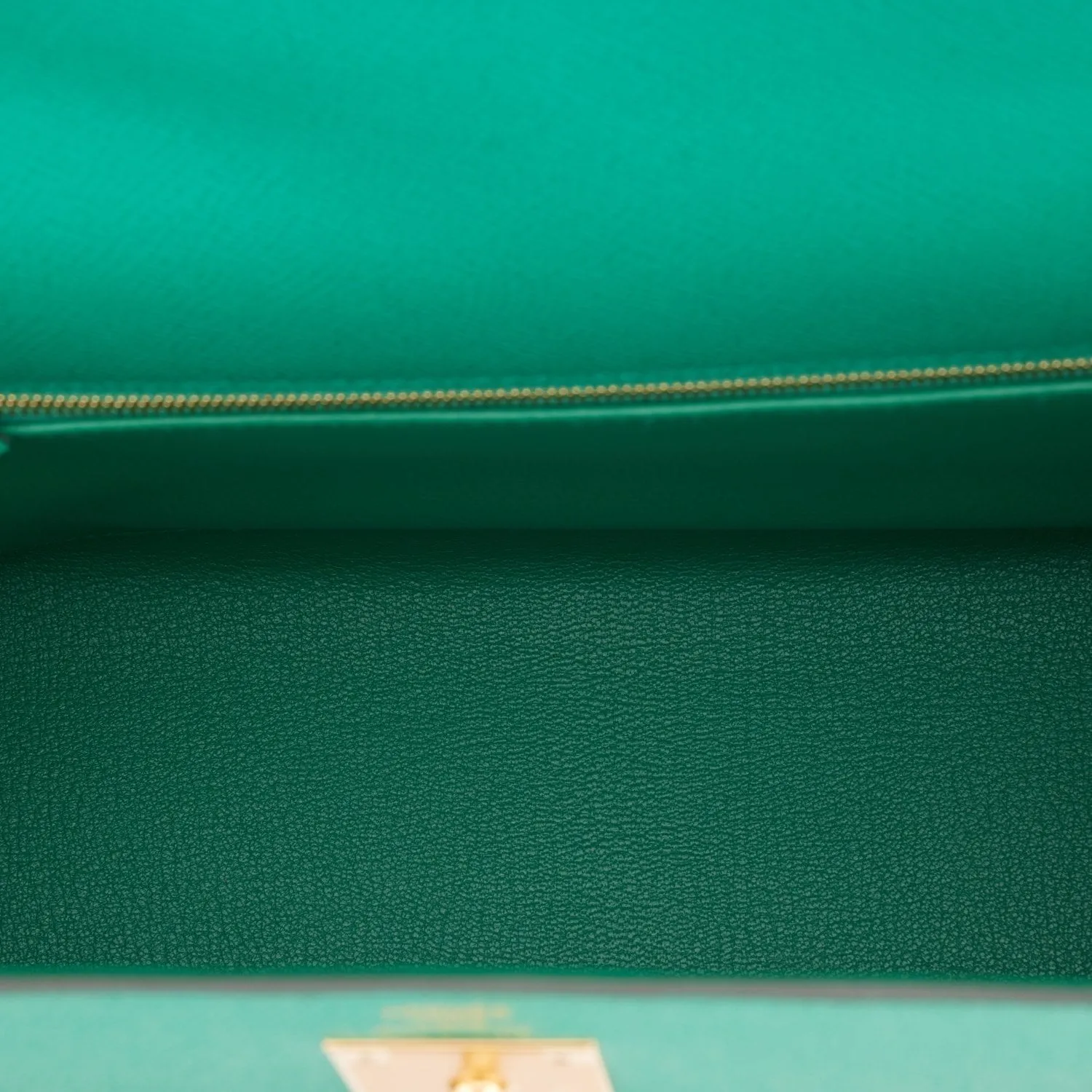 Hermes Kelly Sellier 28 Vert Jade Epsom Gold Hardware