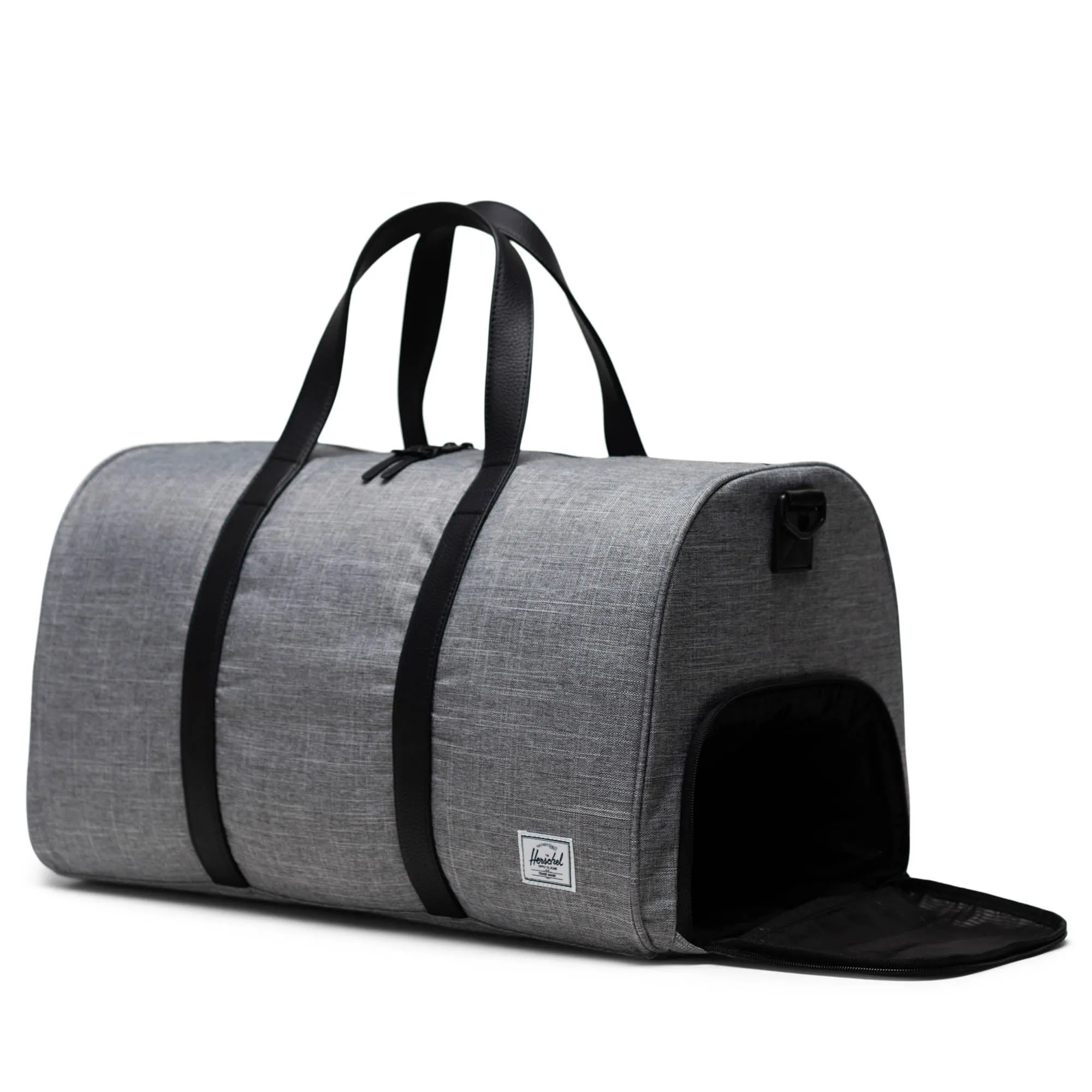 Herschel Novel Duffle in Raven Crosshatch