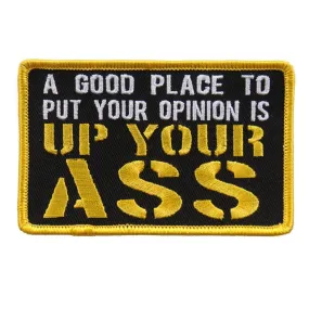 Hot Leathers Up Your Ass 4"X 3" Patch