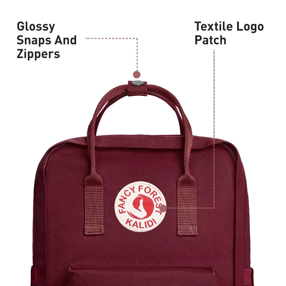 KALIDI Casual Backpack for Women,15 Inches Laptop Classic Backpack Camping Rucksack Travel Outdoor Daypack College School Bag (Wine Red)