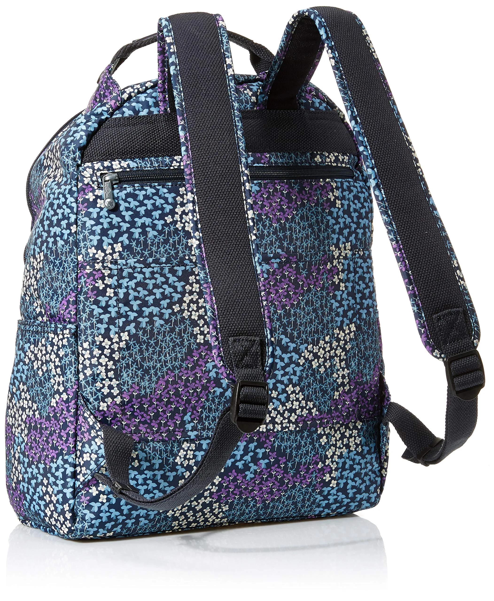 Kipling womens Micah Medium Laptop Backpack, Padded, Adjustable Backpack Straps, dotted bouquet, One Size