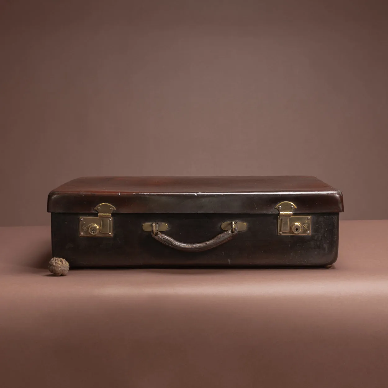 Large Dark Brown Leather Norfolk Hide Case