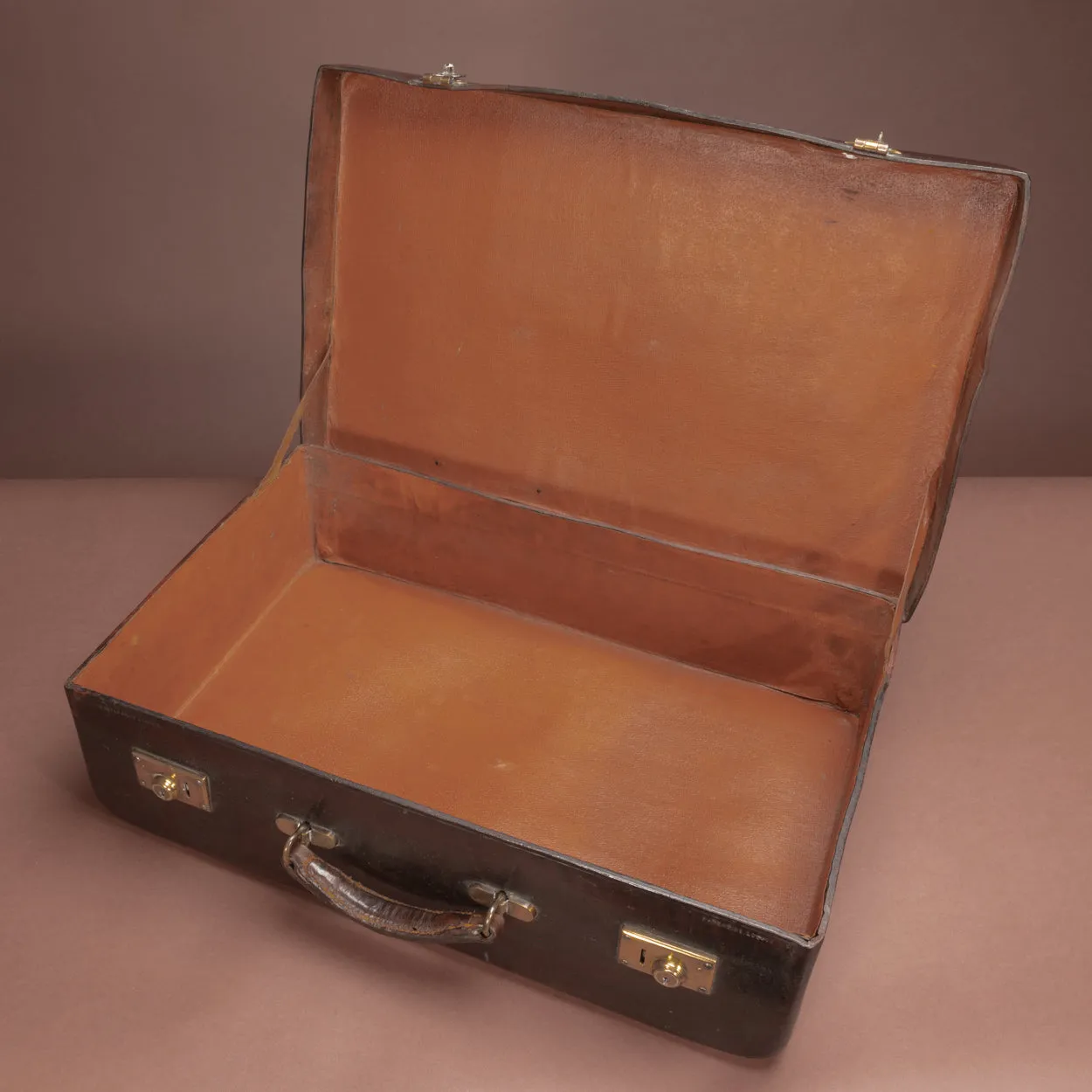 Large Dark Brown Leather Norfolk Hide Case