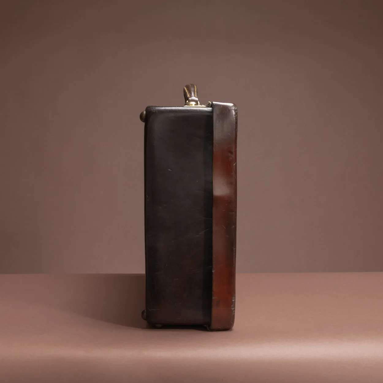 Large Dark Brown Leather Norfolk Hide Case