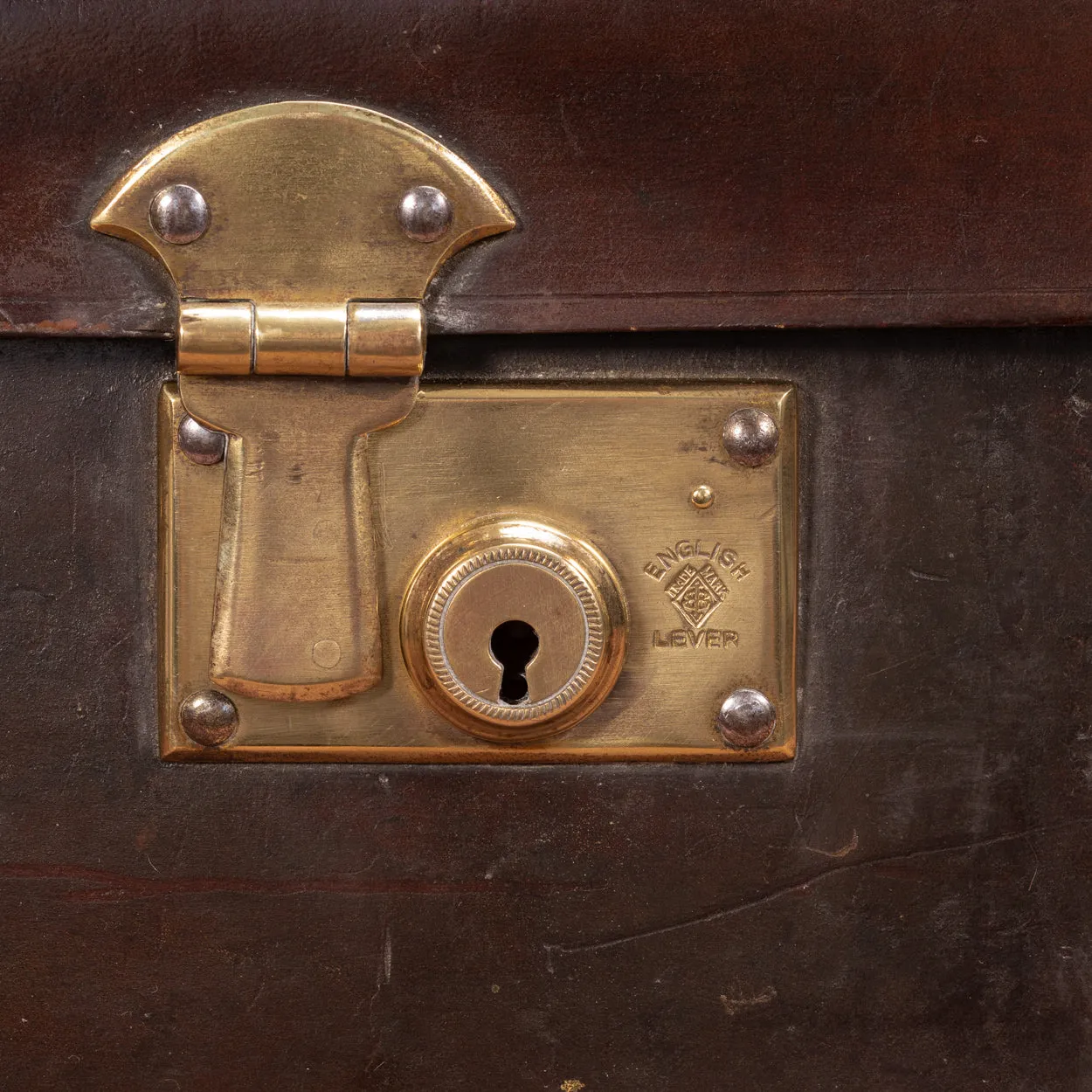 Large Dark Brown Leather Norfolk Hide Case