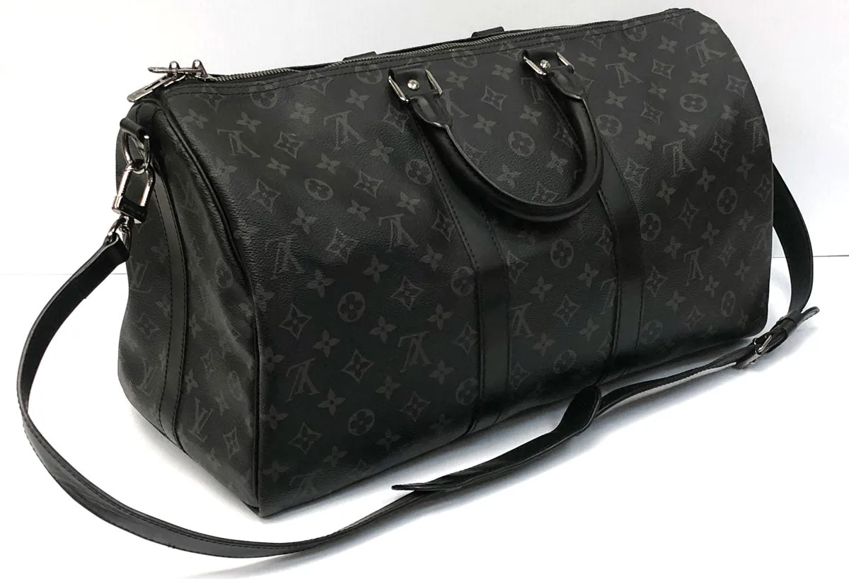 Louis Vuitton Keepall Bandouliére 45 Monogram Eclipse Canvas